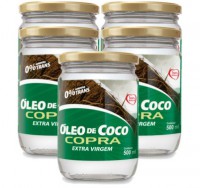 KIT- 5 - Òleo de Coco Extra Virgem da Copra- 500 ML
